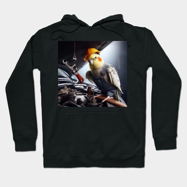 Cockatiel mechanic Hoodie by T-Shirts Univers 